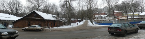 Вид в сторону Короткого переулка с улицы Семашко