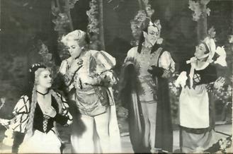 Опера "Фауст". Слева направо: Ковалёва, Бойко, Струков, Нестерова.