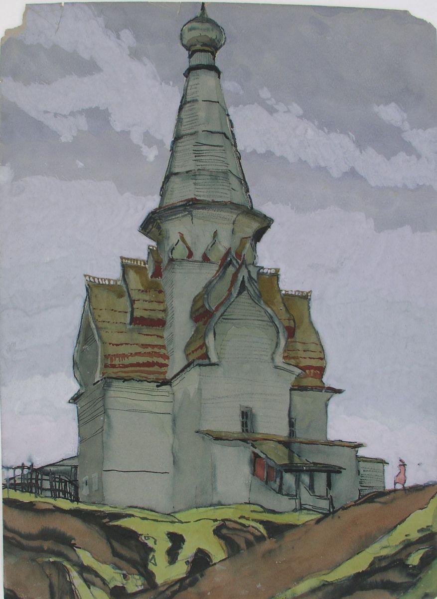 Ю.С. Ушаков. Успенская церковь в с. Варзуга. 1674 г.