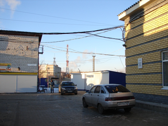 Местоположение участка на территории центрального рынка. Вид с юга