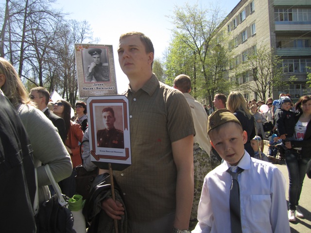 Городц Нижегородской области в день 70-летия Победы, 9 мая 2015 года