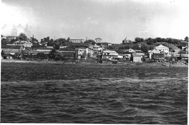Вид на г. Городец с Волги. 1977 г. Фото Н.В. Швецова