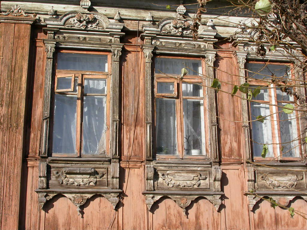 Наличники дом Привалова. Конец XIX – начало ХХ в. Тюмень, ул. Кирова, 10