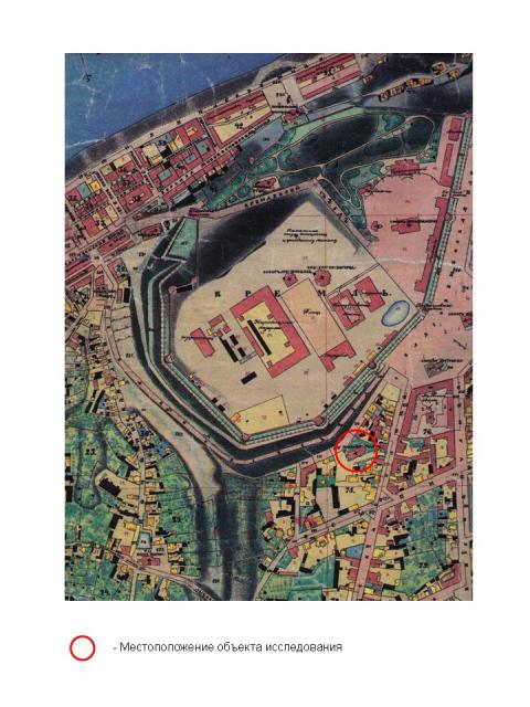 План Нижнего Новгорода. Лист съемки 1852 – 1853 гг. (фрагмент)